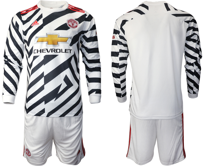 2021 Men Manchester united away long sleeve soccer jerseys->manchester united jersey->Soccer Club Jersey